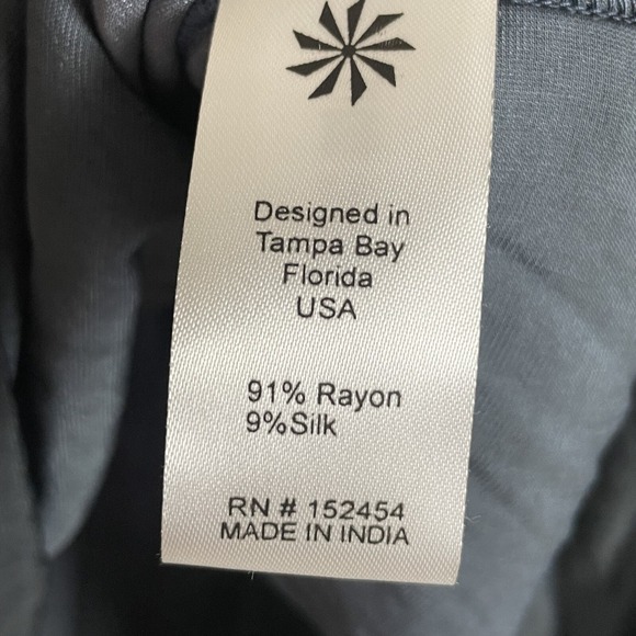 Kyla Seo Blair Blouse S Velour Deep Ocean Tie Dye Boho Resortwear Luxe - Picture 5 of 7